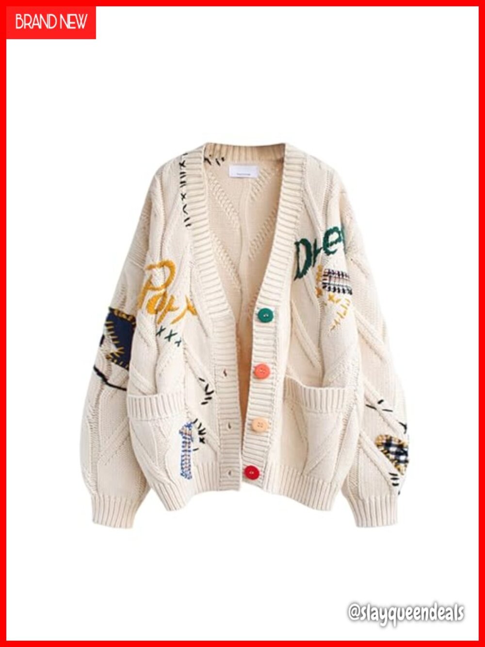 Women's Cable Knit Open Front Cardigan Wool Blend Sweater Coat